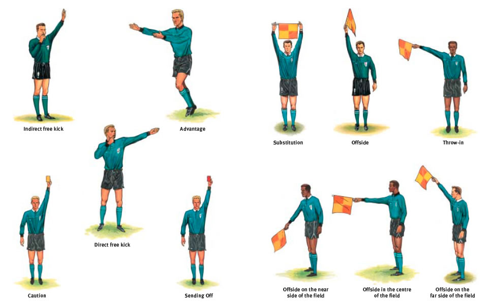 volleyball second referee hand signals